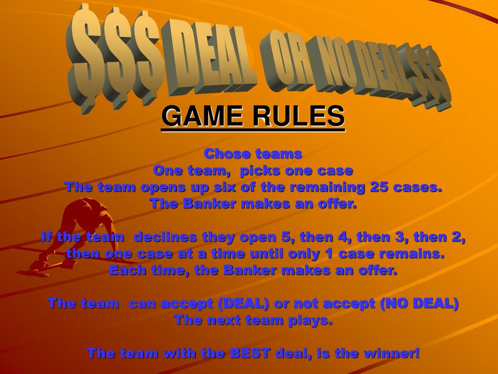 Deal Or No Deal Template Powerpoint Free