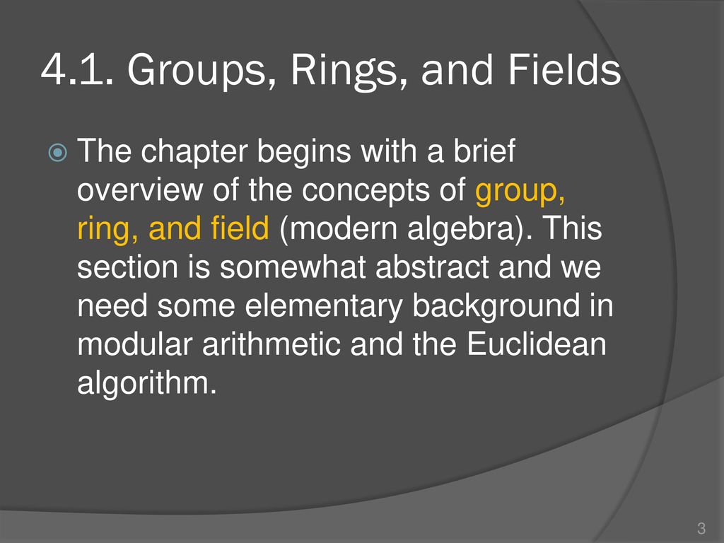 Chapter4: Finite Fields - ppt download