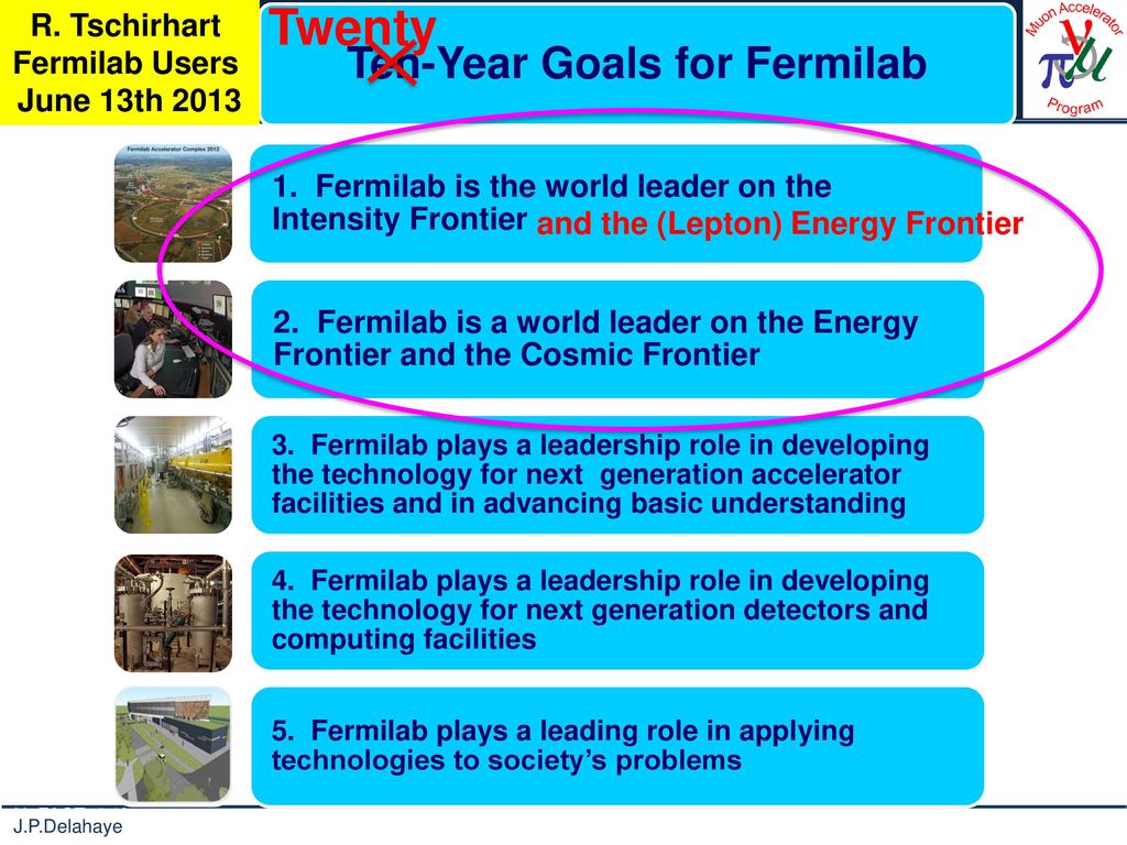 Ten-Year Goals for Fermilab