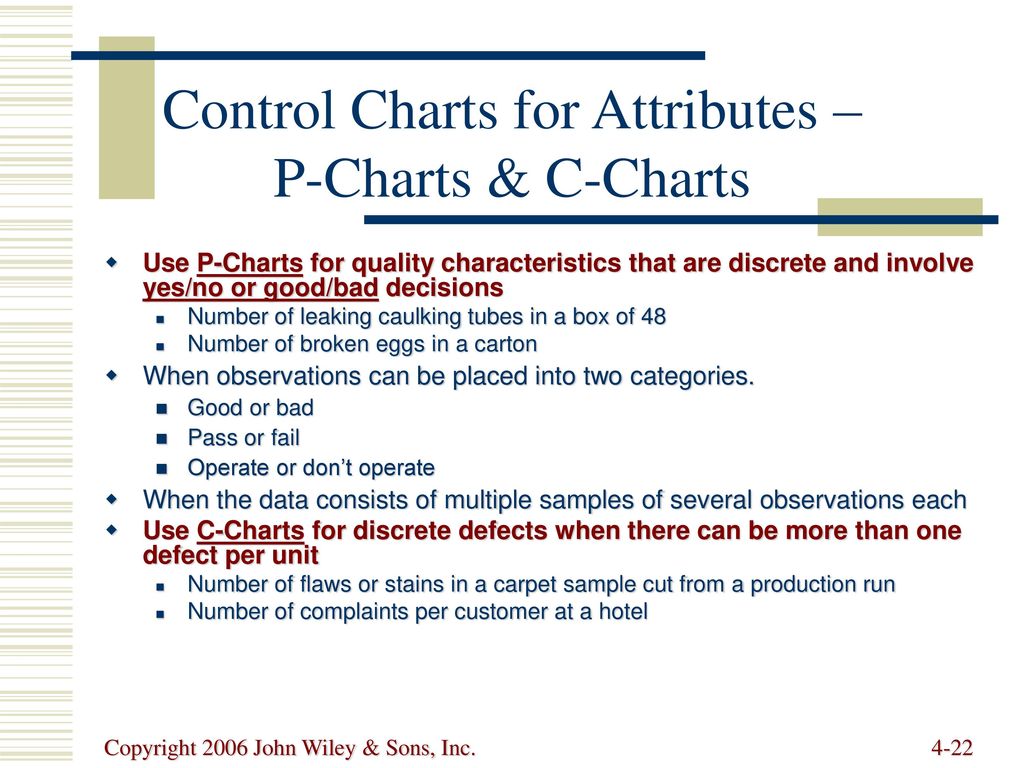 Difference Between C Chart And P Chart