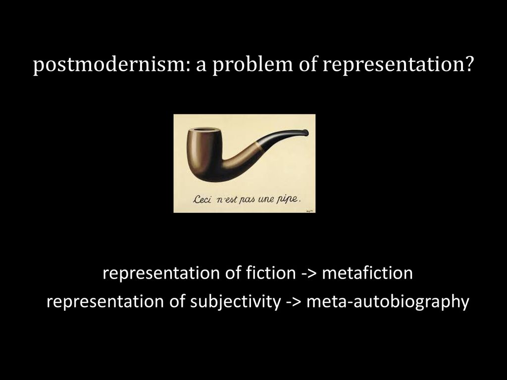 postmodernism: a problem of representation