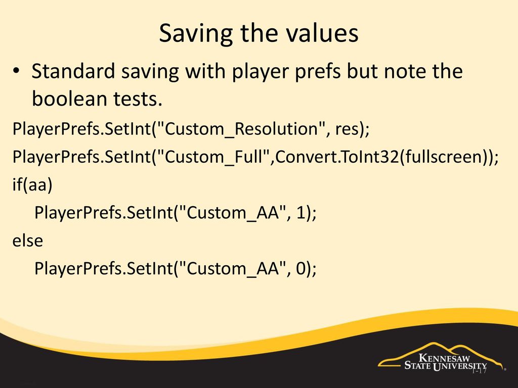 Game settings richard gesick ppt download