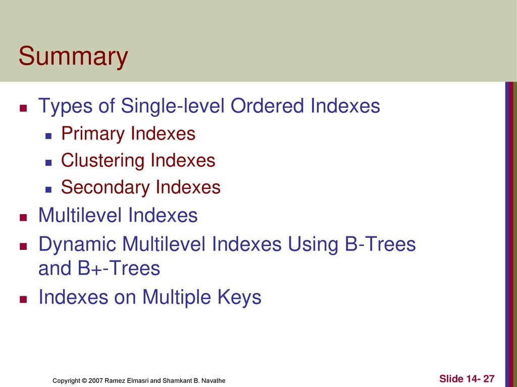 Indexing structures for files ppt download