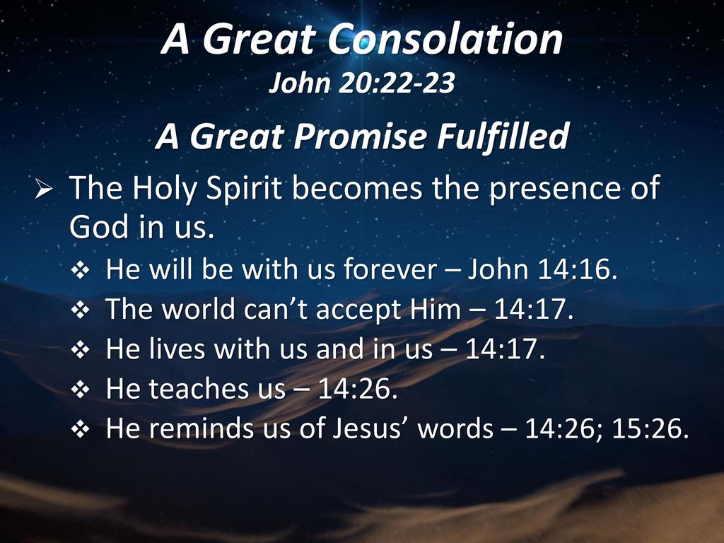 A Great Consolation John 20: Ppt Download