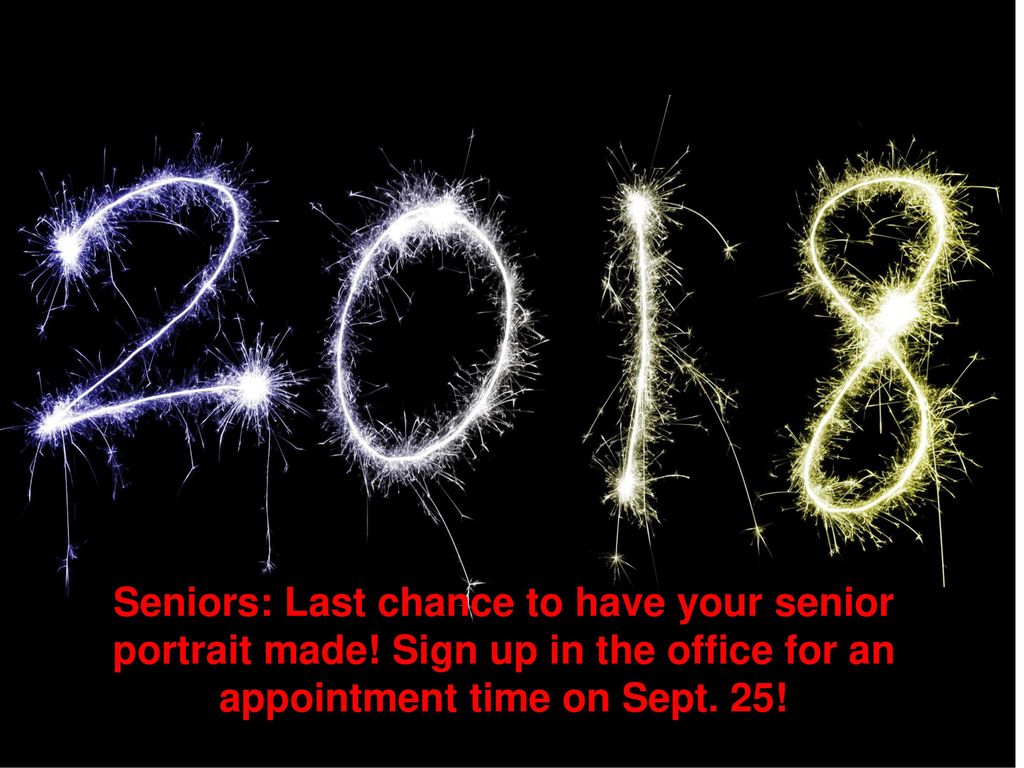 Seniors: Last chance to have your senior portrait made