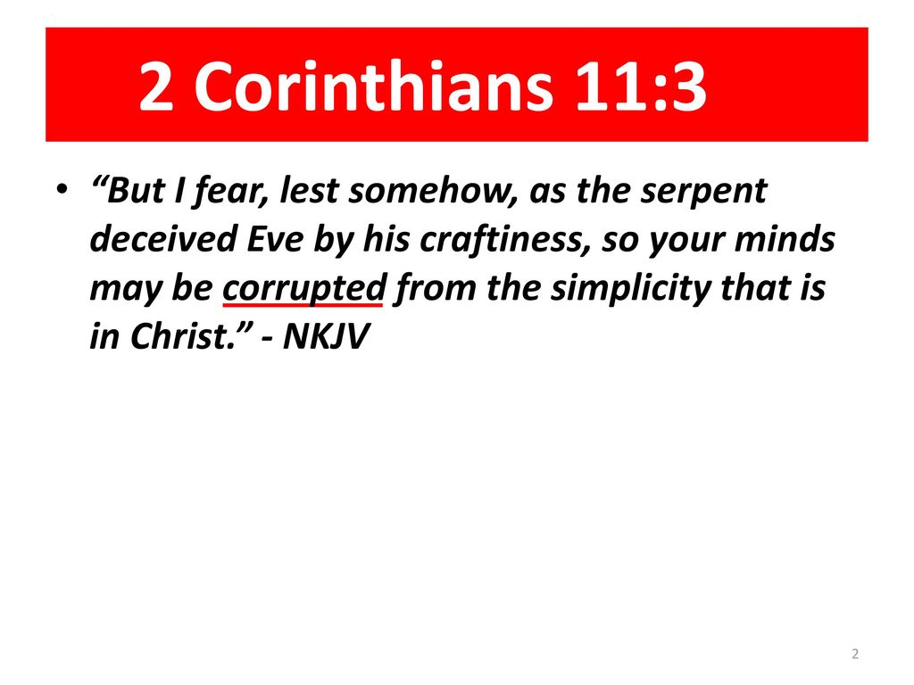 2 Corinthians 11:3 Colossians 2: ppt download