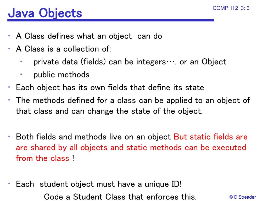 Objects Real and Java COMP T ppt download