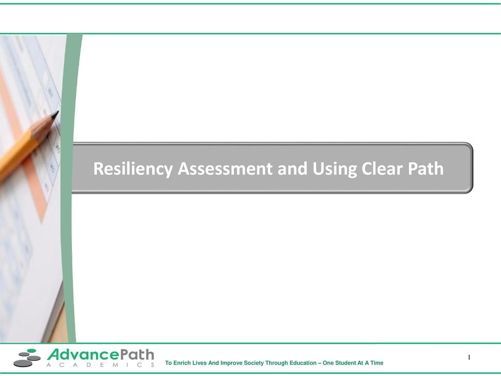 Resiliency Assessment And Using Clear Path Ppt Download - 