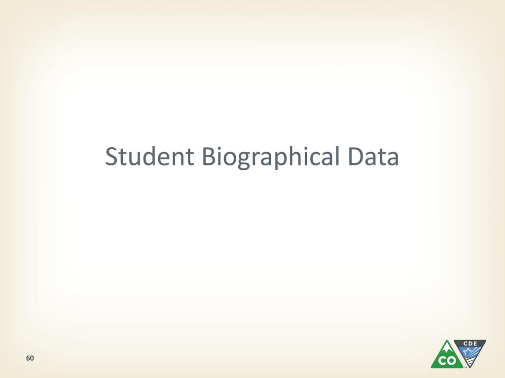 Student Biographical Data