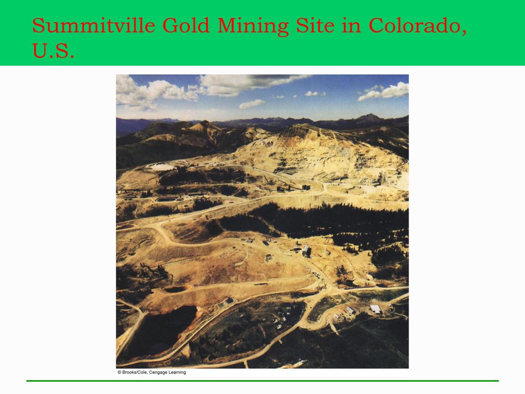 Summitville Gold Mining Site in Colorado, U.S.