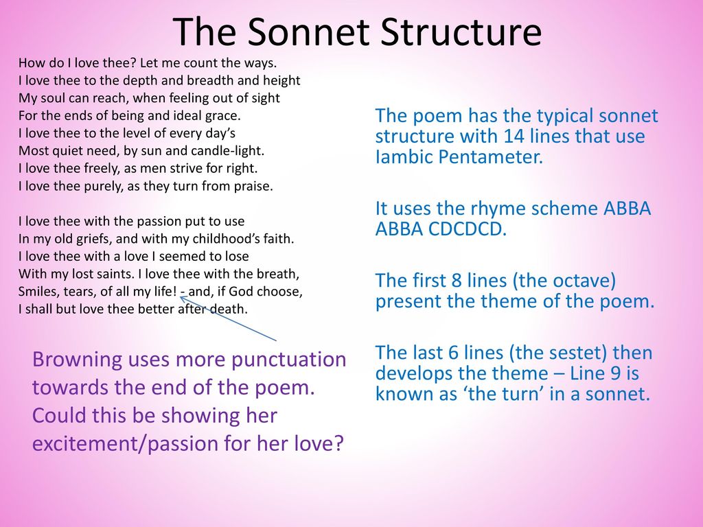 Sonnet 43 Elizabeth Barrett Browning Ppt Download