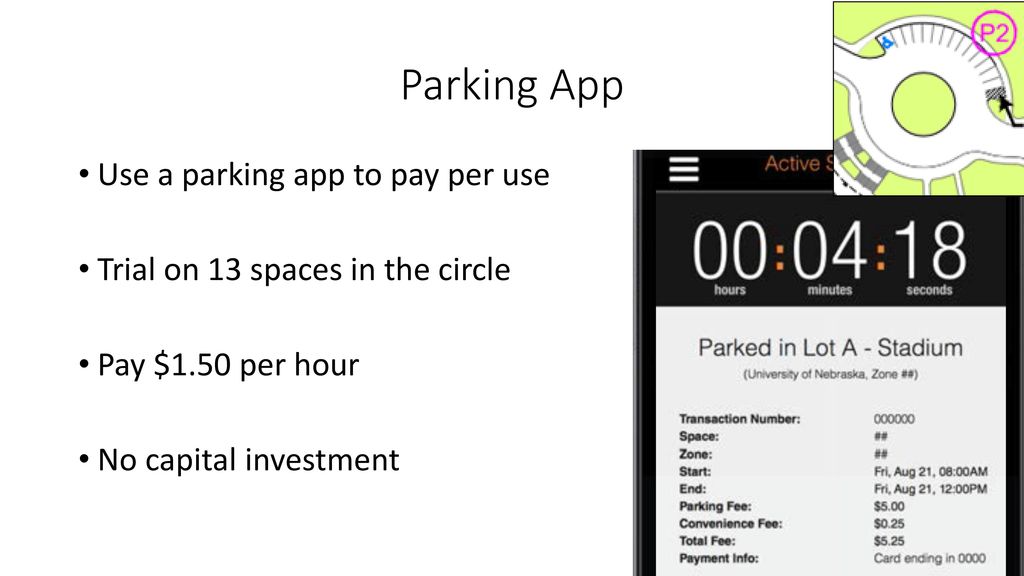 Parking App Use a parking app to pay per use