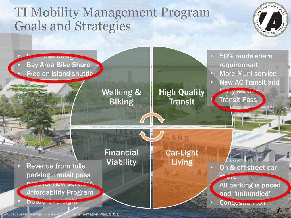 TI Mobility Management Program Goals and Strategies