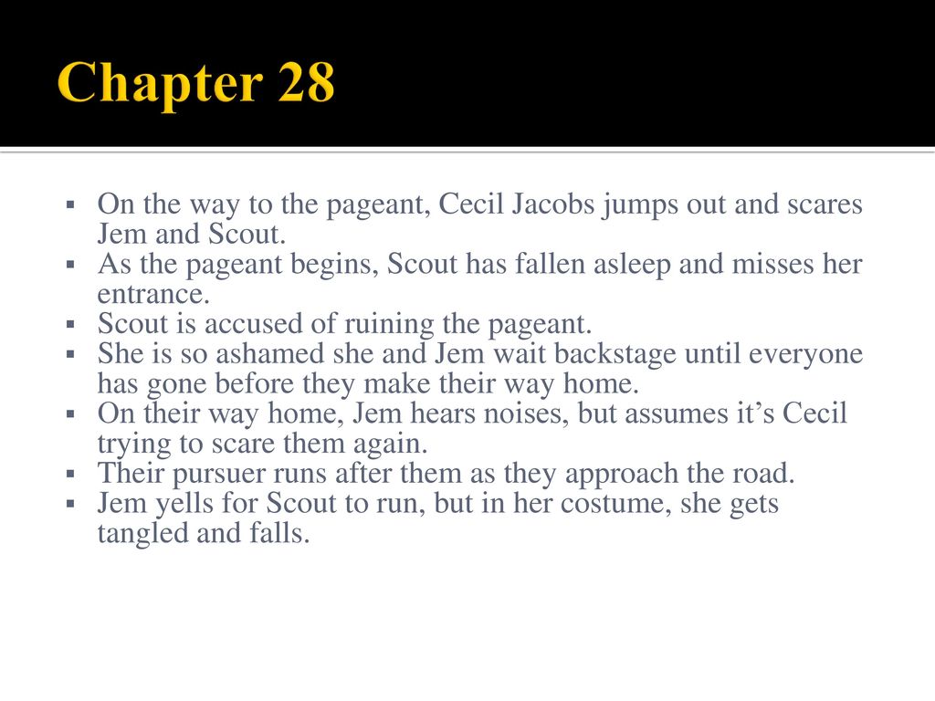 To Kill A Mockingbird Summary - Chapter 21-28, PDF, To Kill A Mockingbird