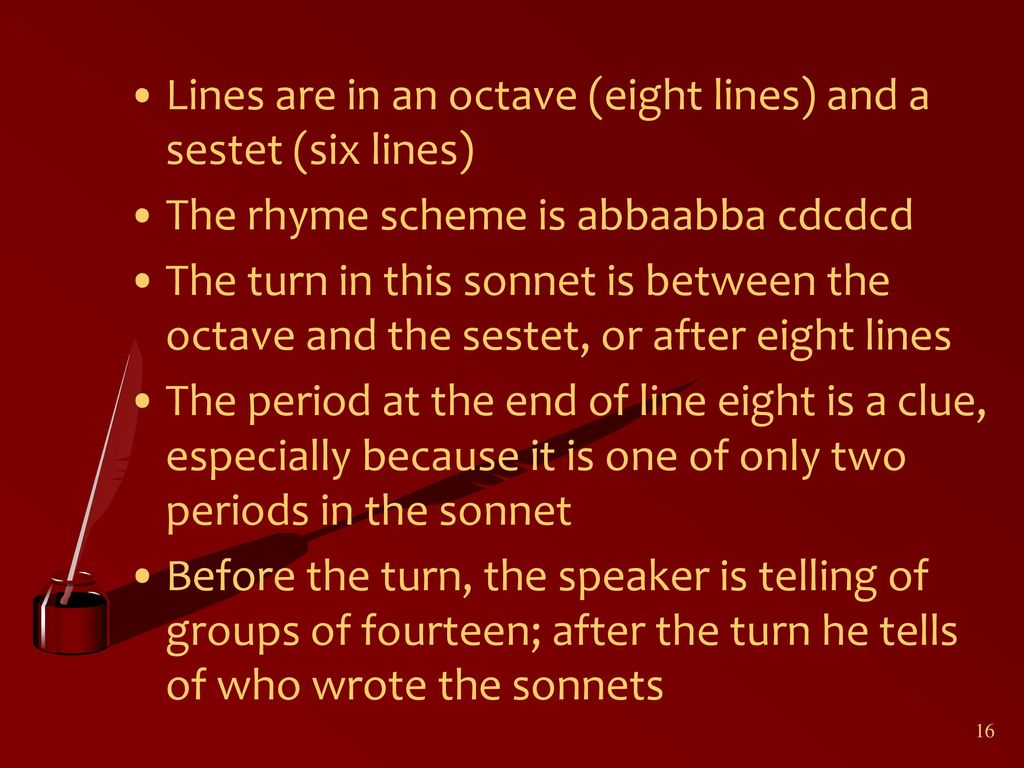 What is a Sonnet? ppt download