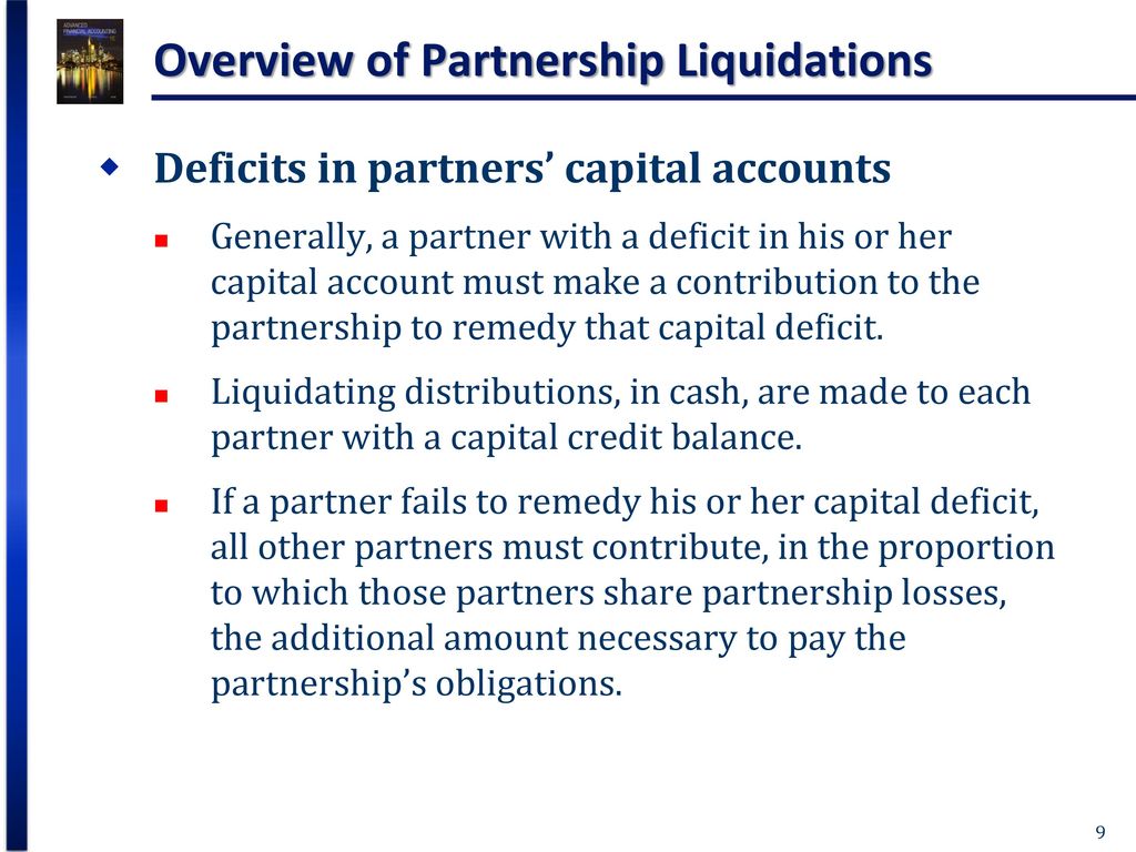 Partnership Liquidating Distributions