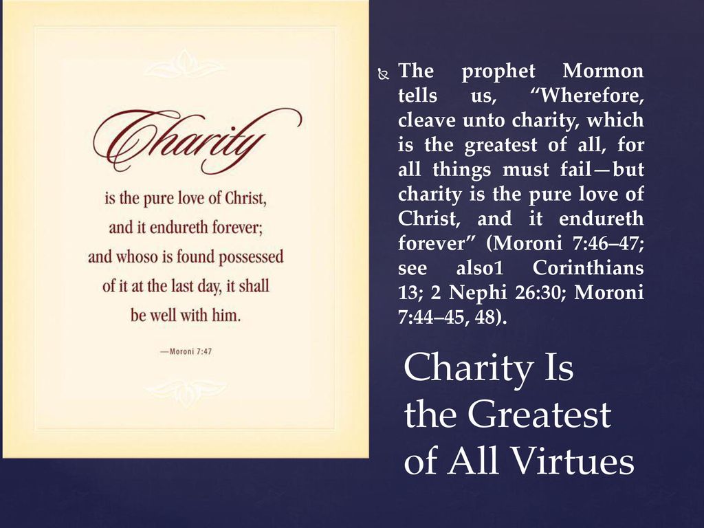 Chapter 30: Charity