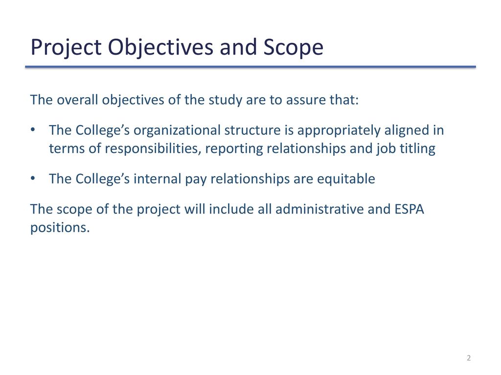 Project objectives and scope project work plan ppt download