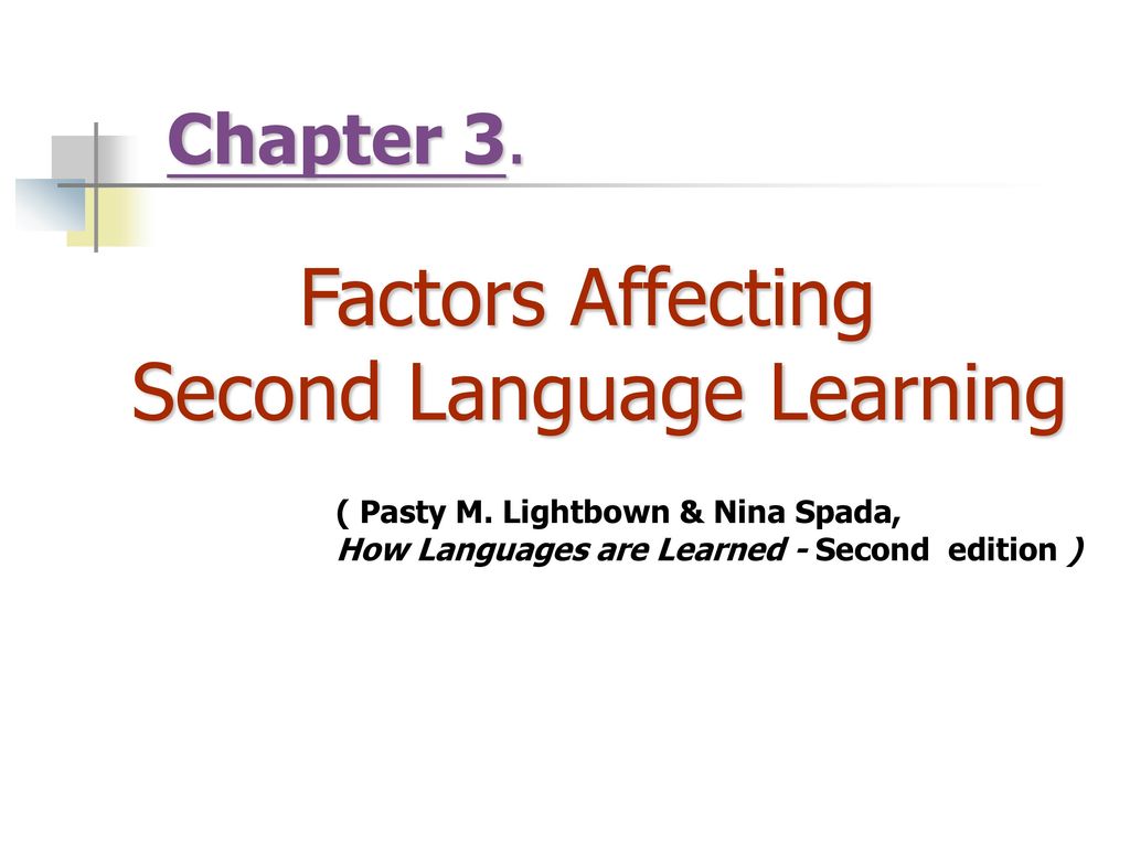 Language Learning Theory - ppt download