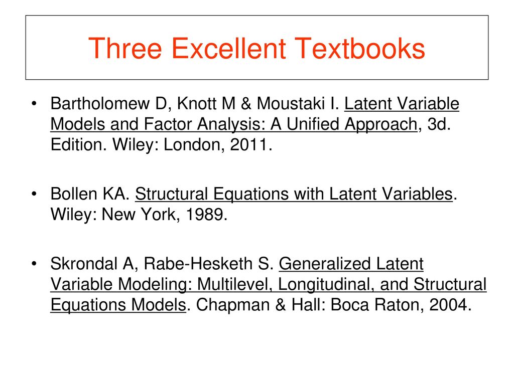 Latent variable modeling summary final thoughts ppt download