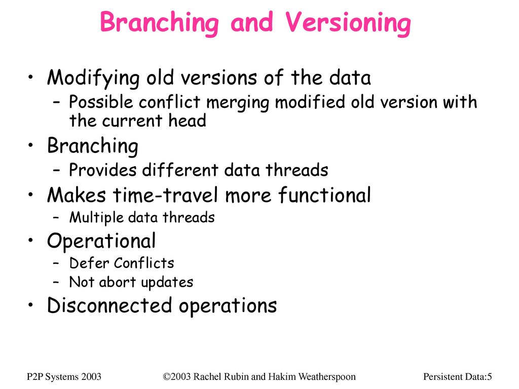 Persistence of data in a dynamic unreliable network ppt download