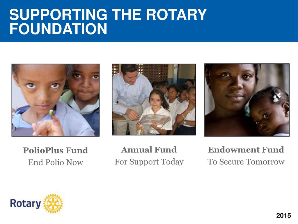 SUPPORTING THE ROTARY FOUNDATION