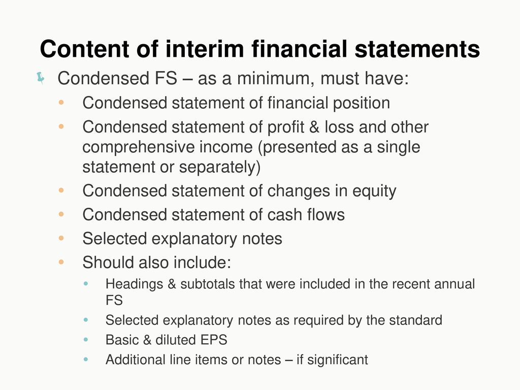 mfrs 134 interim financial reporting ppt download deferred tax in balance sheet pro forma investopedia