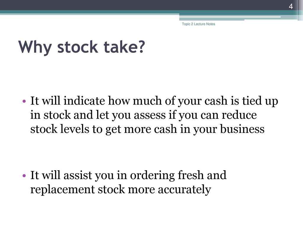 Stock Taking - Meaning, Procedure, Importance, Methods