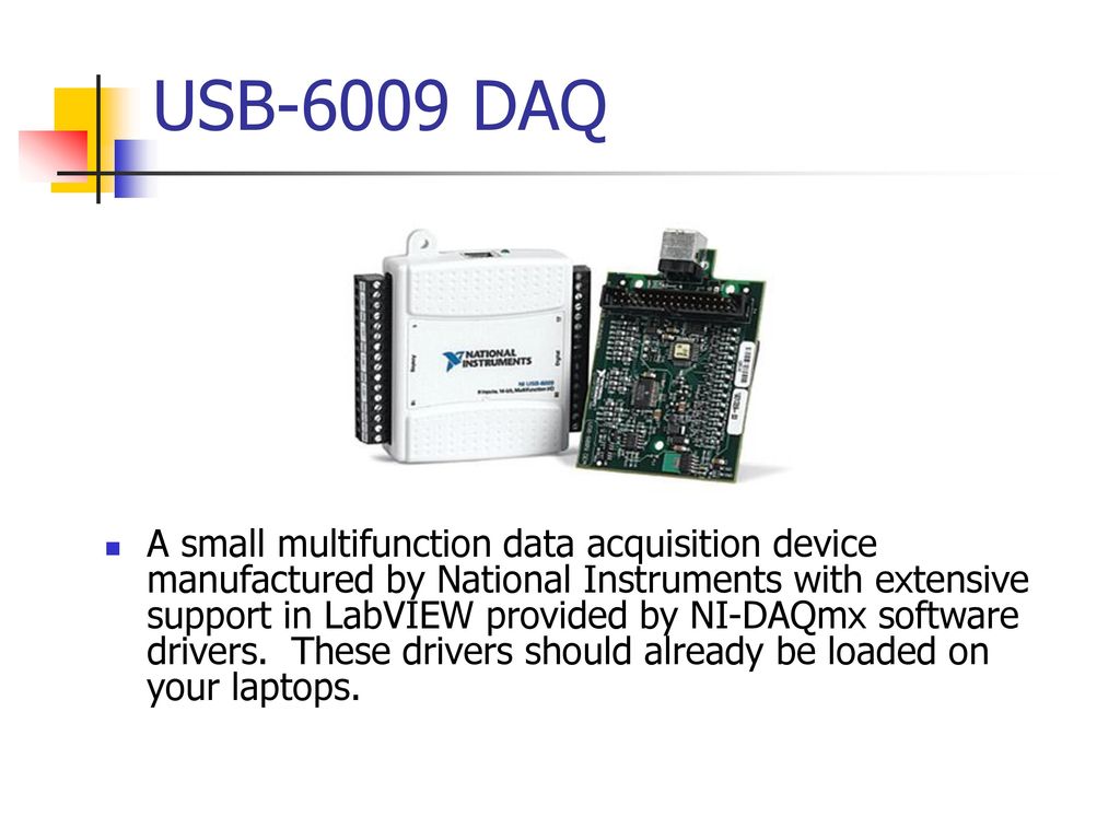 Intro to USB-6009 DAQ. - ppt download