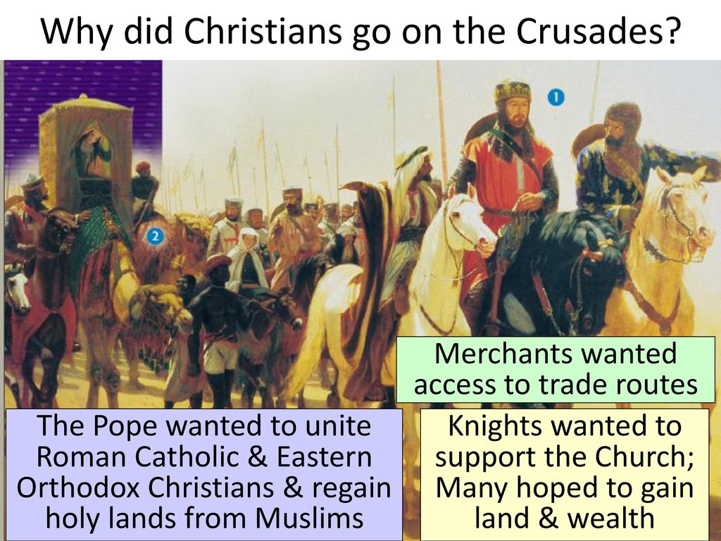Why did Christians go on the Crusades