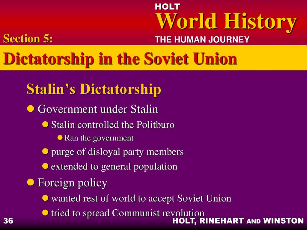 Stalin’s Dictatorship