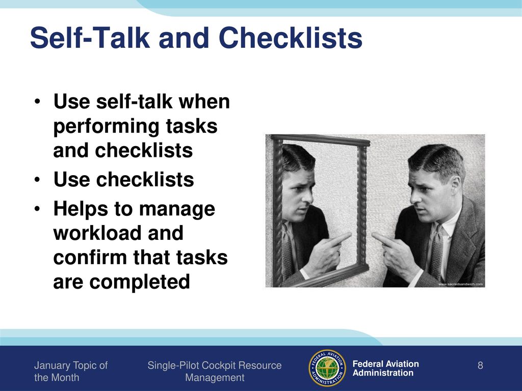Self-Talk and Checklists