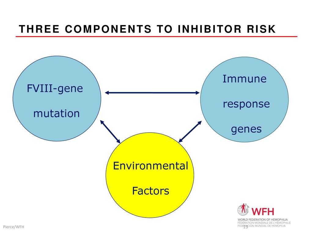 Product type and other environmental risk factors for inhibitor
