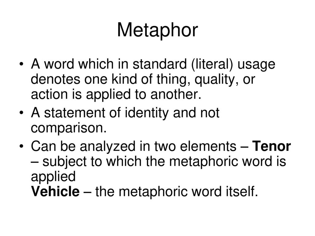 Metaphor, Metonymy, Personification, Oxymoron ppt download