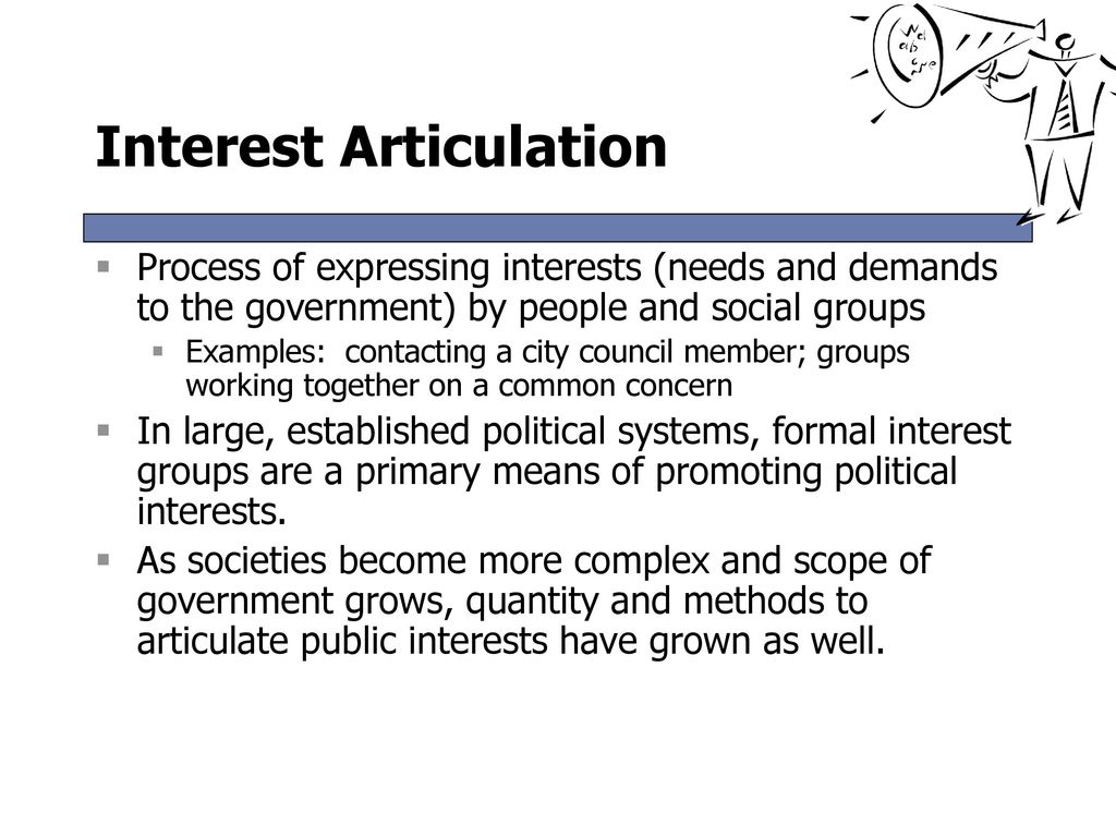 interest articulation