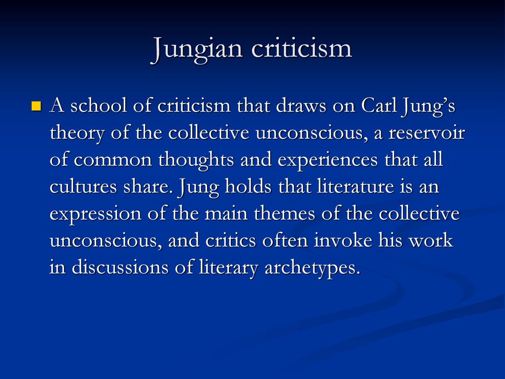 Jungian Criticism