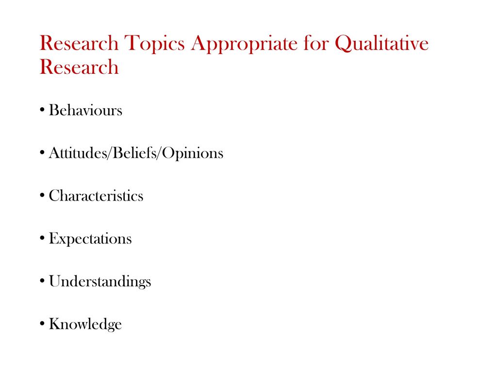 research topics for qualitative research