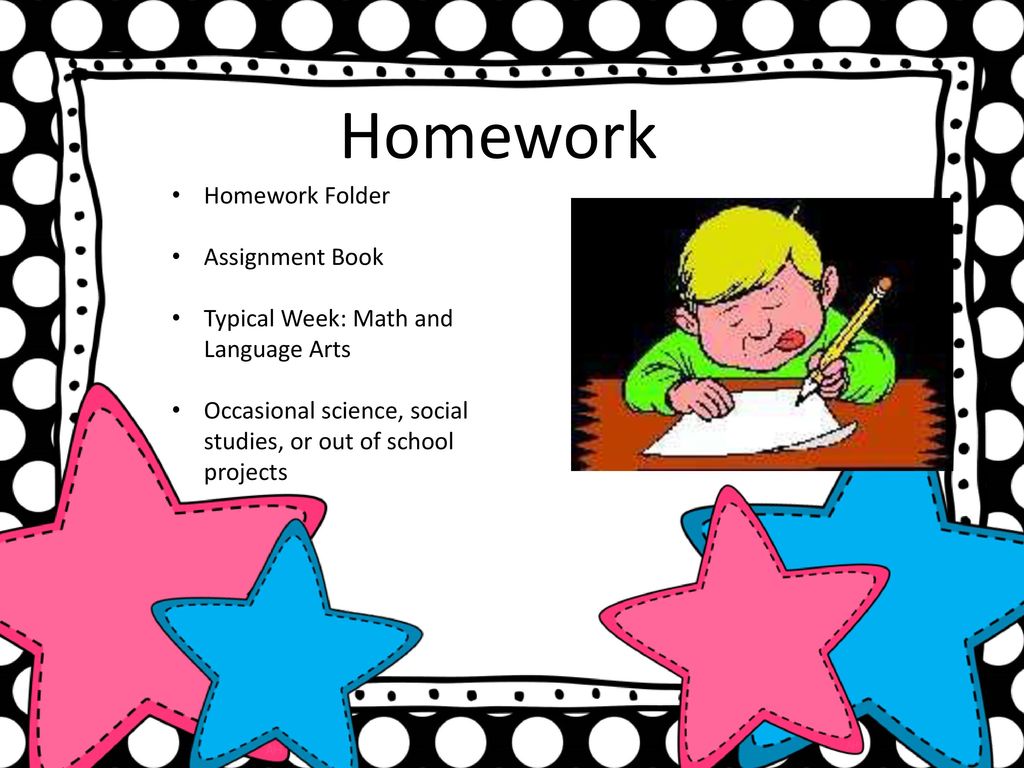 Homework Homework Folder Assignment Book