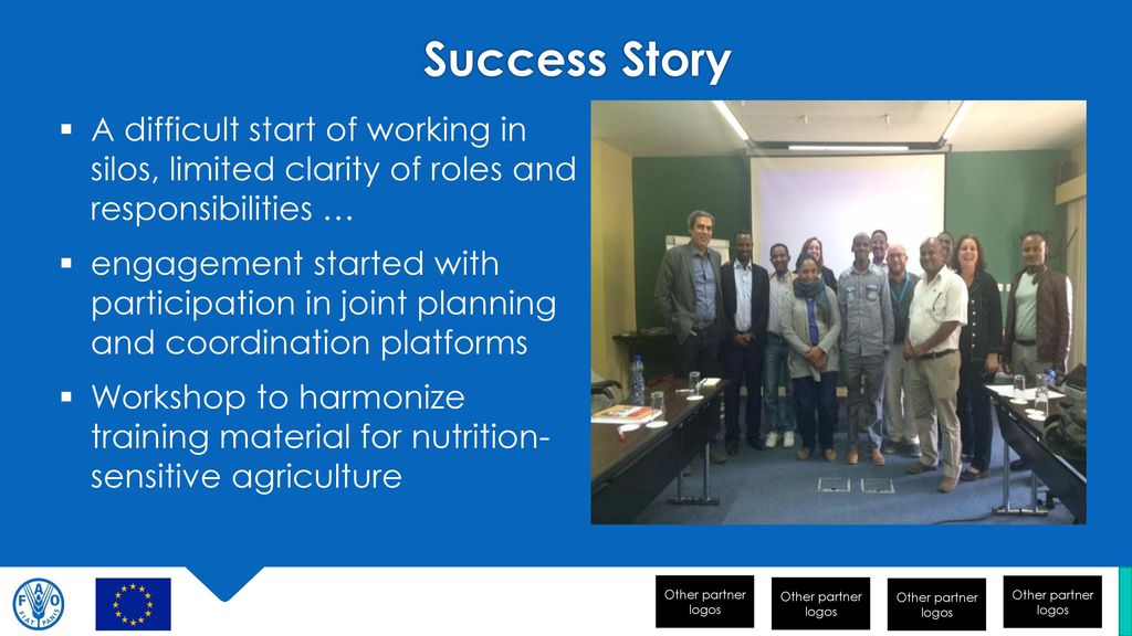 Success Story A difficult start of working in silos, limited clarity of roles and responsibilities …