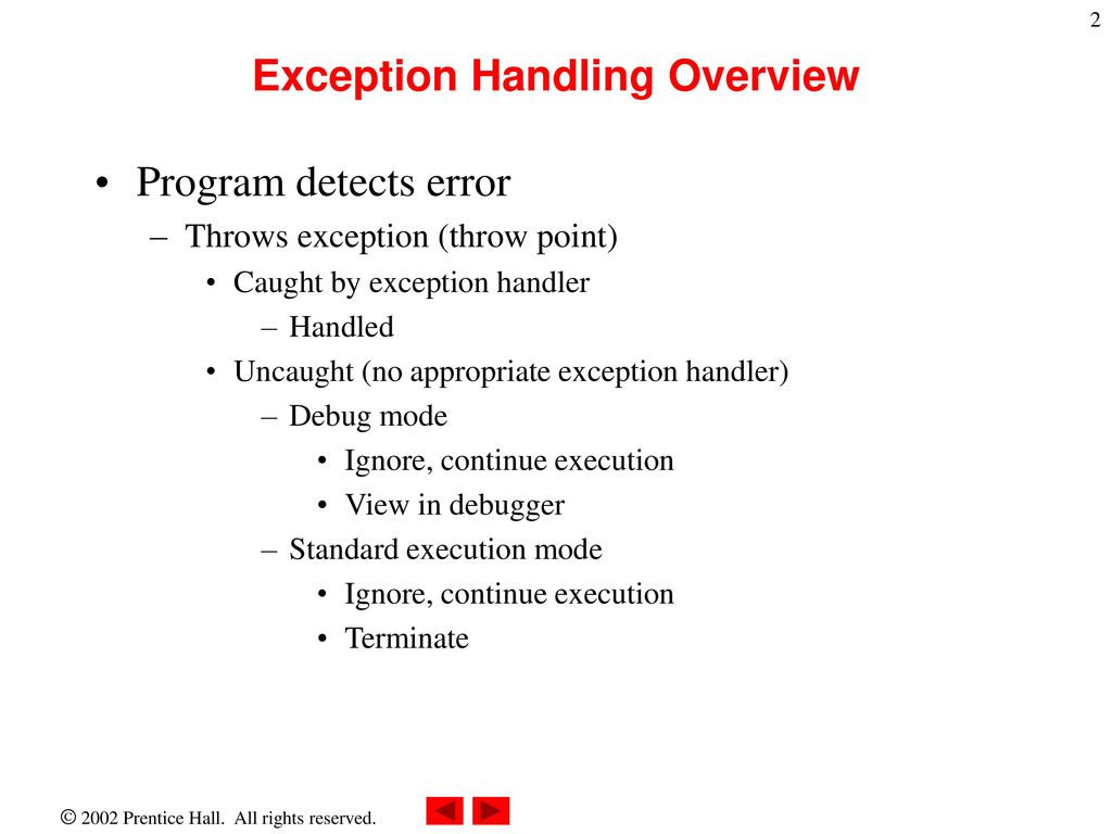 Chapter 11 – Exception Handling - ppt download