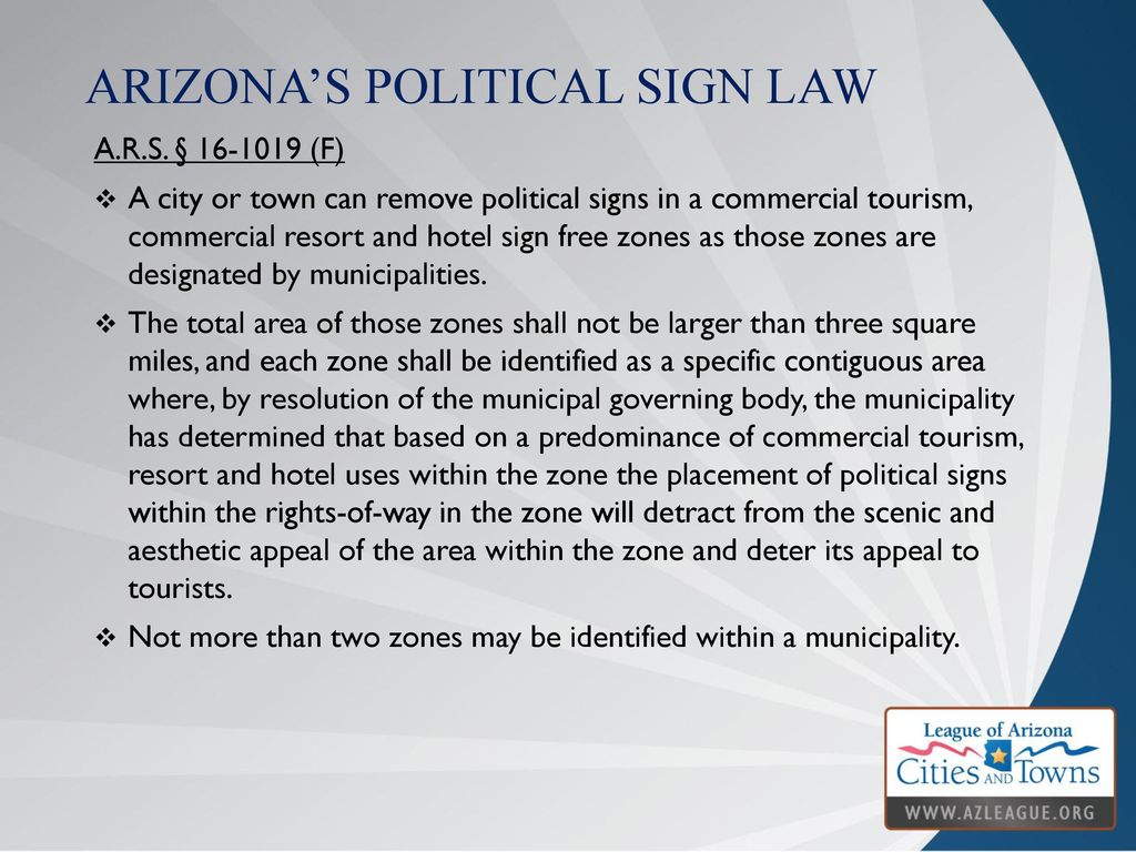 Arizona’s Political sign law
