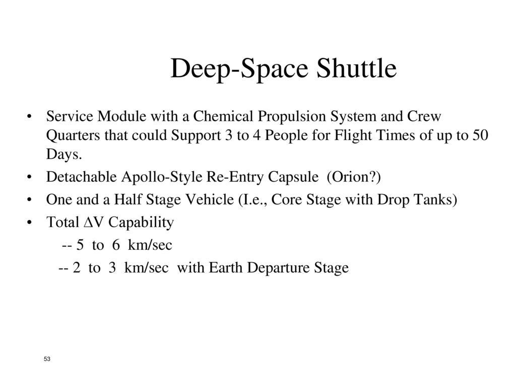Deep-Space Shuttle