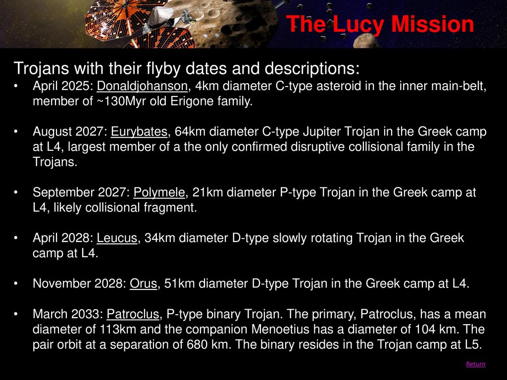 NASA Selects Lucy Mission to Study Jupiter's Trojan Asteroids - ppt download
