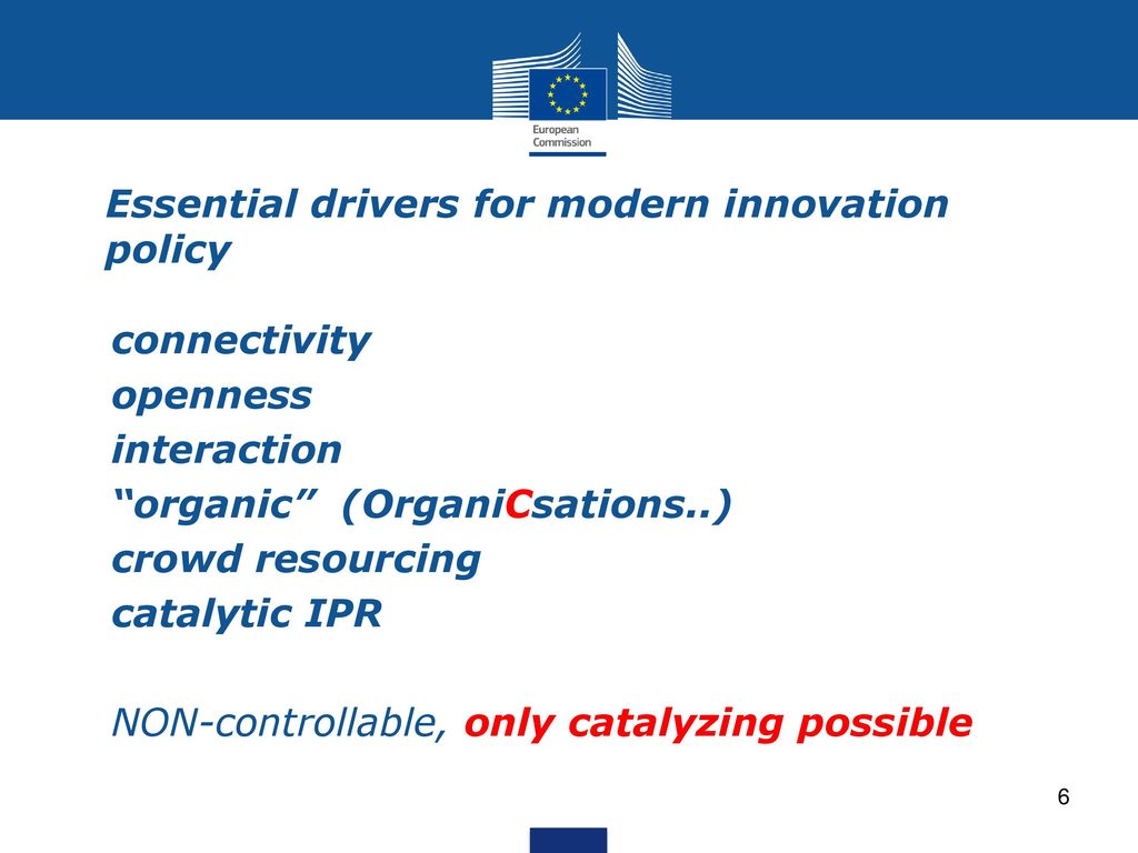Essential drivers for modern innovation policy