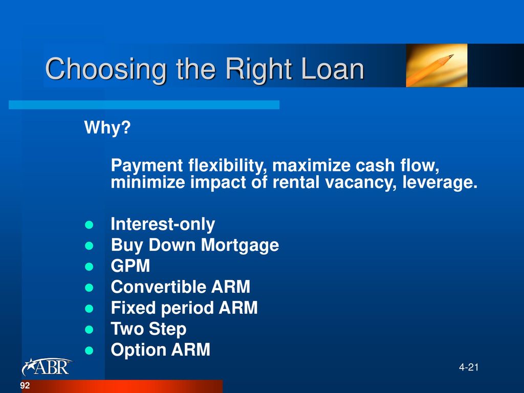 Choosing the Right Loan
