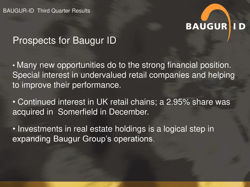 Baugur Group Hf Presentation For Investors January 13th Ppt Download baugur-group-hf-presentation-for-investors-january-13th-ppt-download