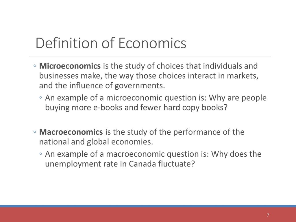 microeconomic statement