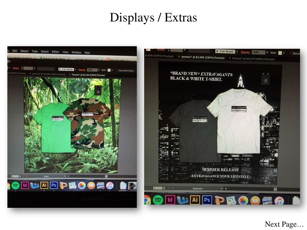 Displays / Extras Next Page…