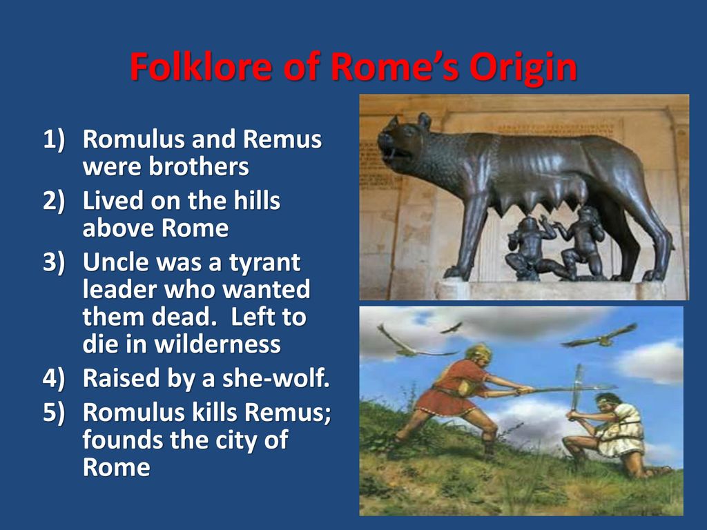 Folklore of Rome’s Origin