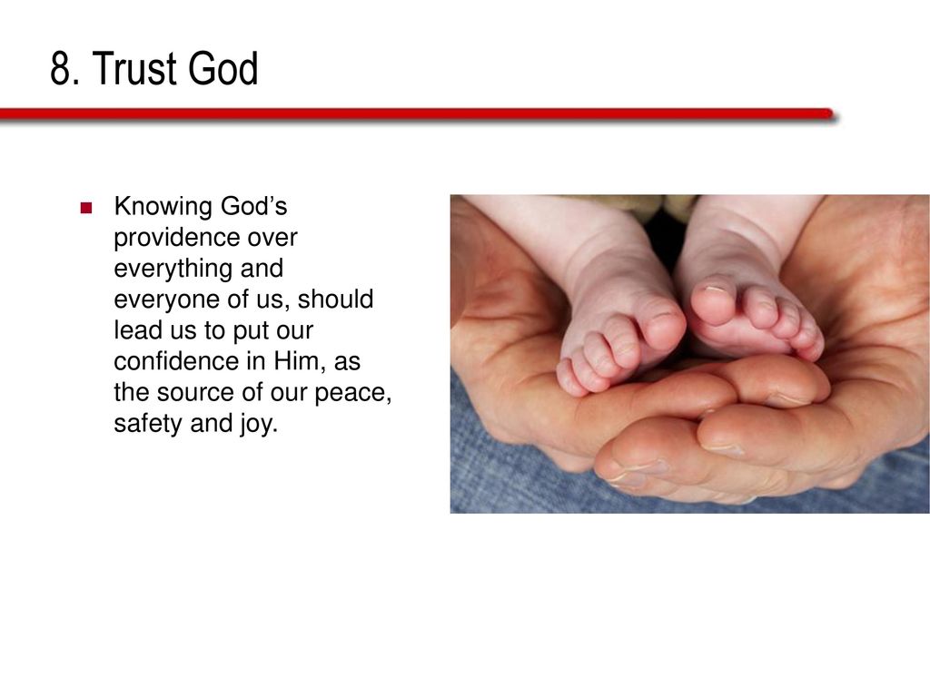 8. Trust God